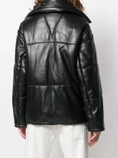 Shop Manokhi Padded Drawstring Jacket In Black