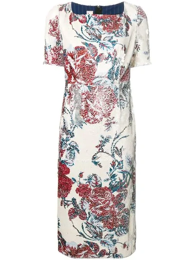 ANTONIO MARRAS SEQUINNED MIDI DRESS - 大地色