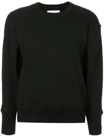 Shop Facetasm Crew Neck Sweatshirt - Black
