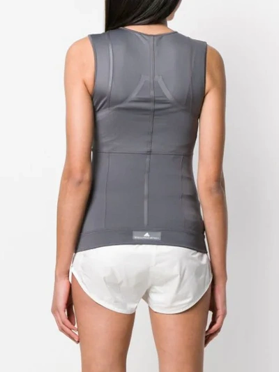 Shop Adidas By Stella Mccartney Compression Tank Top In Grey