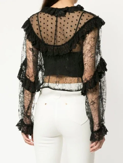 Shop Alice Mccall Time Has Come Blouse In Black