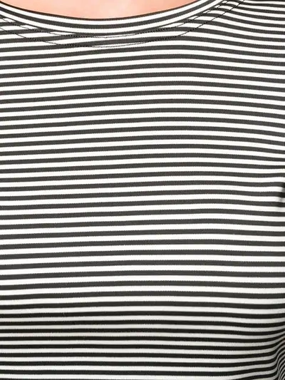 Shop Marc Jacobs Striped Crop Top In Black
