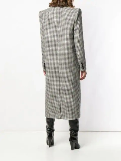 Shop Givenchy Houndstooth One Button Wool Coat In Black