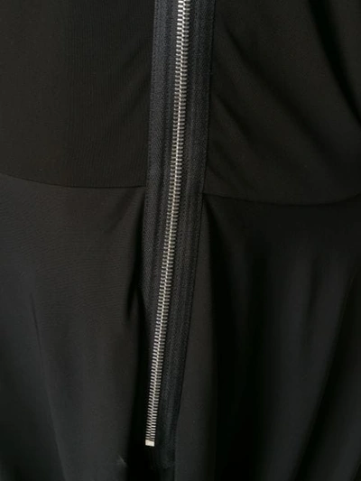 Shop Jw Anderson Zip Fitted Dress In Black