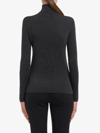 Shop Prada Turtleneck Sweater In Grey