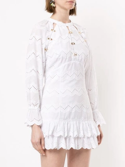 Shop Alice Mccall Ziggy Mini Dress In White