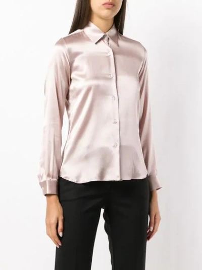 Shop Blanca Classic Evening Shirt In Pink