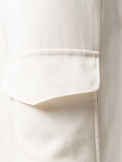 CHLOÉ CARGO POCKET WIDE-LEG TROUSERS - 大地色