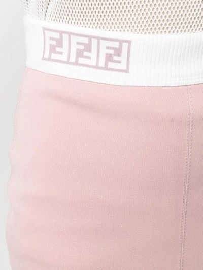 Shop Fendi Pencil Skirt In Pink