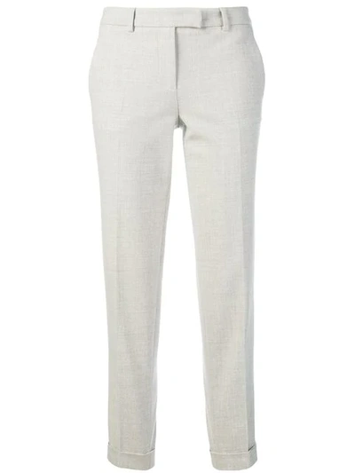Shop Alberto Biani High Waist Trousers In Grey