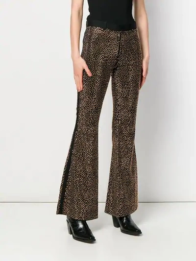 Shop Each X Other Crystal Embellished Flared Trousers In Black