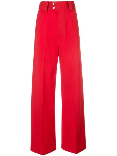 Shop Proenza Schouler Wide-leg Trousers In Red