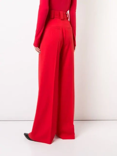 Shop Proenza Schouler Wide-leg Trousers In Red