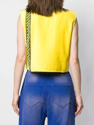 Shop Aalto Colour-block Knitted Top In White