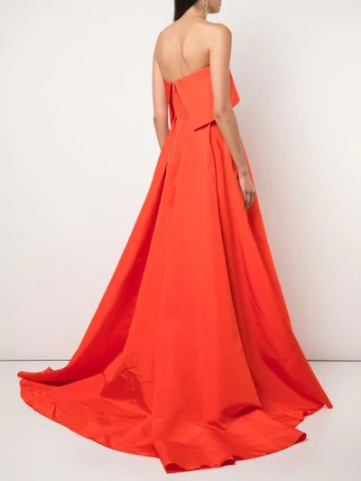 ALEX PERRY SLEEVELESS GOWN - 橘色