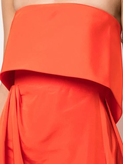Shop Alex Perry Sleeveless Gown In Orange
