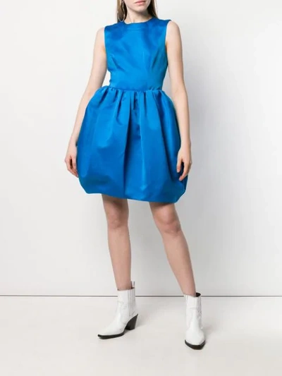 Calvin Klein 205w39nyc Short Puffball Dress In Blue