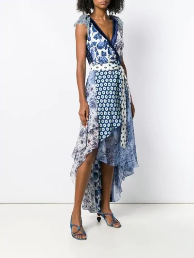 Shop Diane Von Furstenberg Ava Wrap Midi Dress - Blue