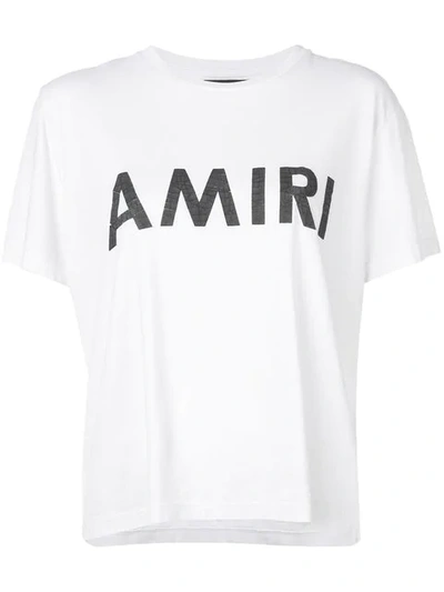 Shop Amiri Logo T In White