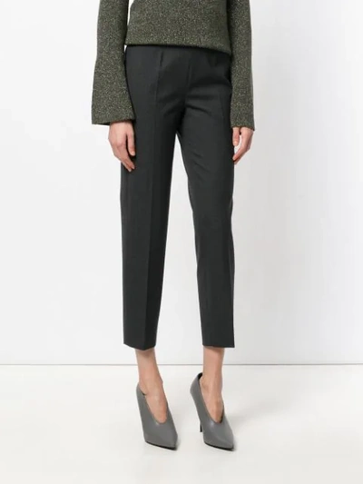 Shop Piazza Sempione Plain Tailored Pants In Grey
