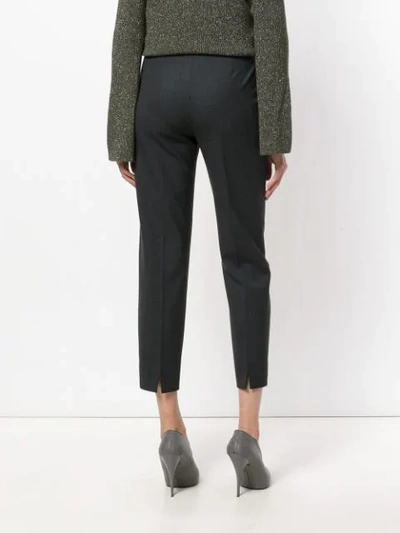 Shop Piazza Sempione Plain Tailored Pants In Grey