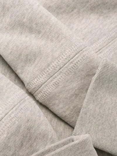 Shop Ganni Puff Sleeve Sweatshirt In Grey