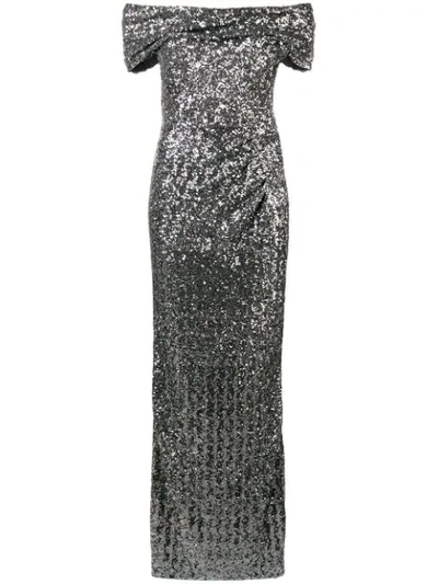 Shop Dolce & Gabbana Cocktail Sequinned Dress In Grey