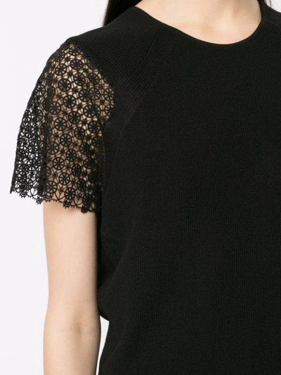 Shop Ballsey Embroidered Blouse In Black