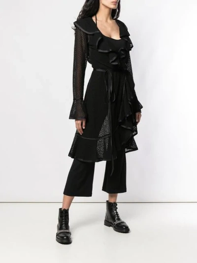 Shop Marc Jacobs Layered Ruffle Jumpsuit In Black