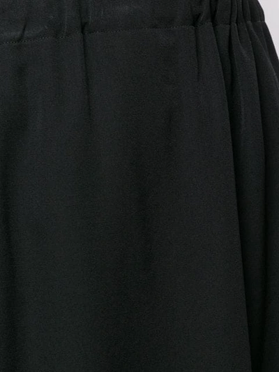 Shop Yohji Yamamoto High-waisted Skirt - Black