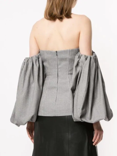 Shop Acler Gleston Bodice In Grey