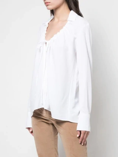 Shop Altuzarra 'bowie' Top In Natural White