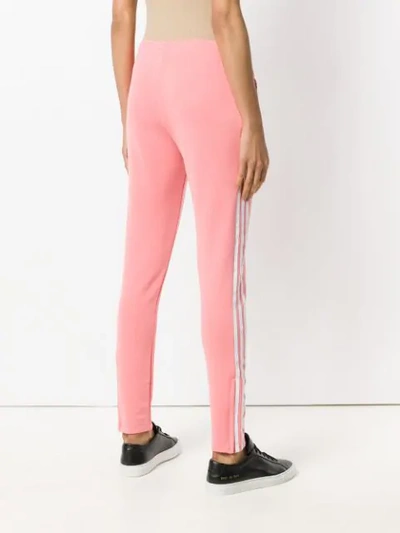 Shop Adidas Originals Skinny Track Pants In Pink