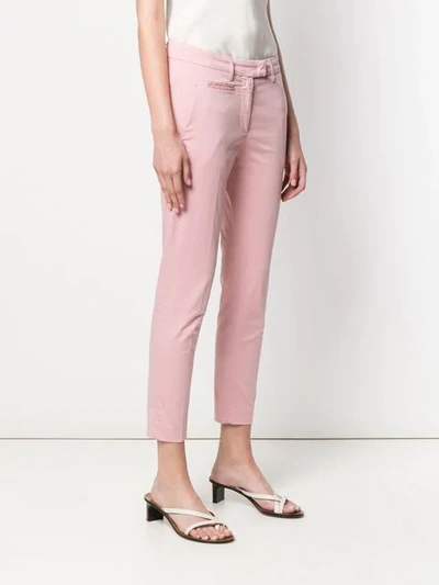 Shop Dondup Skinny Trousers In Pink