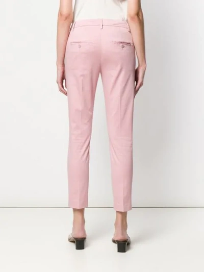 Shop Dondup Skinny Trousers In Pink