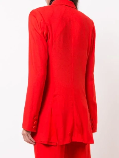 Shop Diane Von Furstenberg Layered Blazer In Red