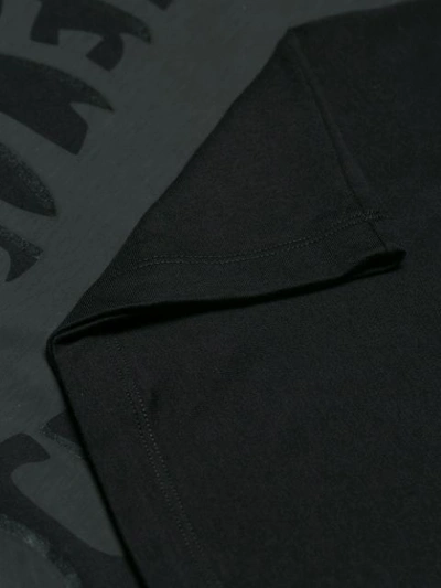 Shop Valentino Logo Printed T-shirt In Black