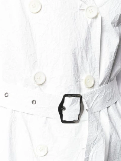 Sies Marjan Nisa Crinkled-ripstop Trench Coat In White