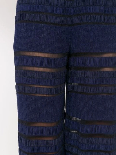 Shop À La Garçonne Ana Ruga Cropped Trousers In Blue