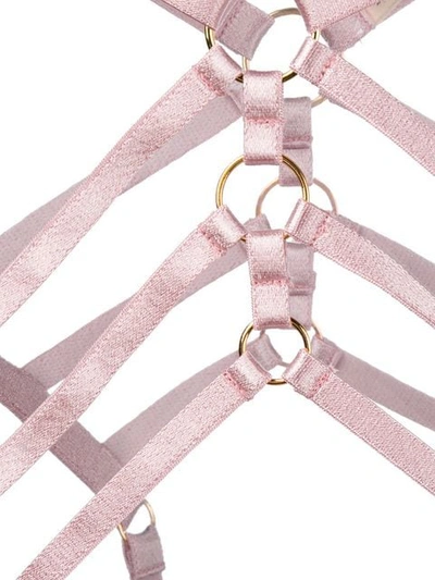 Shop Bordelle Strappy Harness In Rose