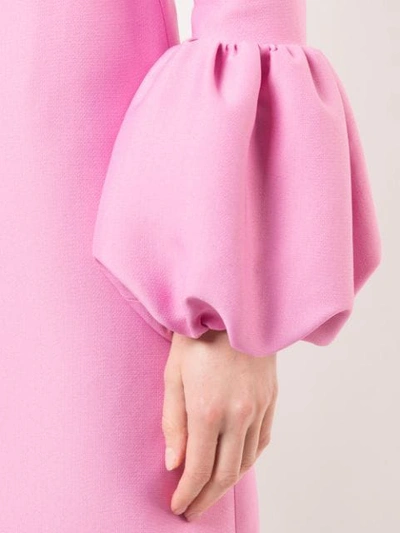 Shop Giambattista Valli Balloon-cuff Dress In Pink