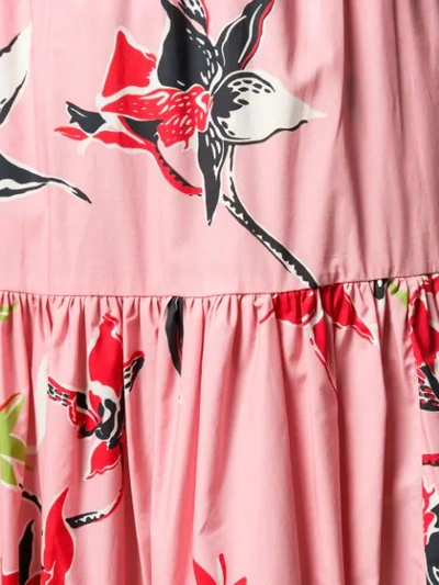 Shop La Doublej Floral Print Maxi Skirt In Pink