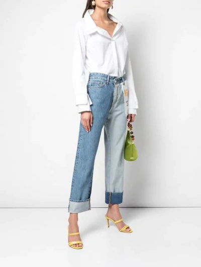 Shop Monse Inside Out Jeans In Blue
