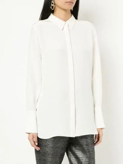 Shop Layeur Button Down Shirt In White