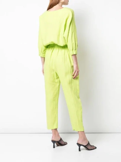 Shop Rachel Comey Holt Jumpsuit In Lime