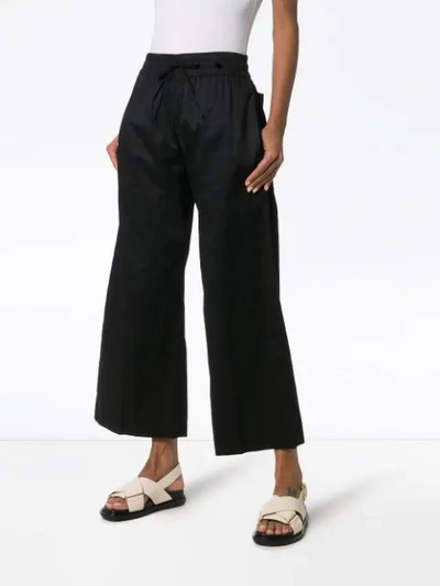 Shop Joseph Dahlman Dropped Trousers In Black