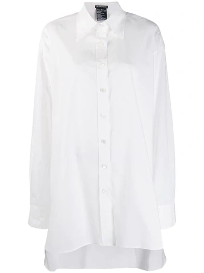 Shop Ann Demeulemeester Oversized Shirt In White