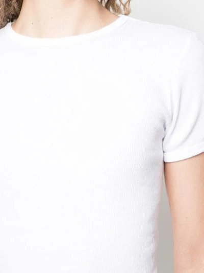 Shop Re/done Ribbed T-shirt In White
