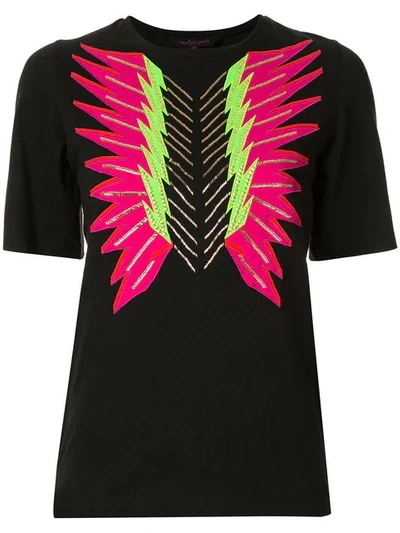 Shop Manish Arora 'flash Wave' T-shirt - Schwarz In Black