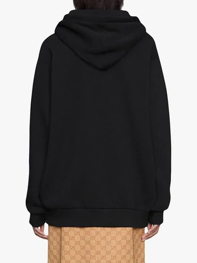 Shop Gucci Oversize Sweatshirt With  Blade In Black